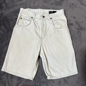 High Sierra Vtg Off White Jean Shorts Mens Outdoor Streetwear 28" Waist 90s Jort